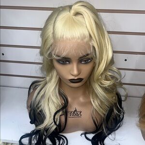Blonde and Black Women's Wig